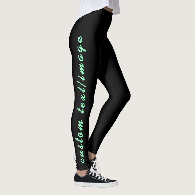 Golf Tights For Women, Womens Black Golf Leggings (Right)