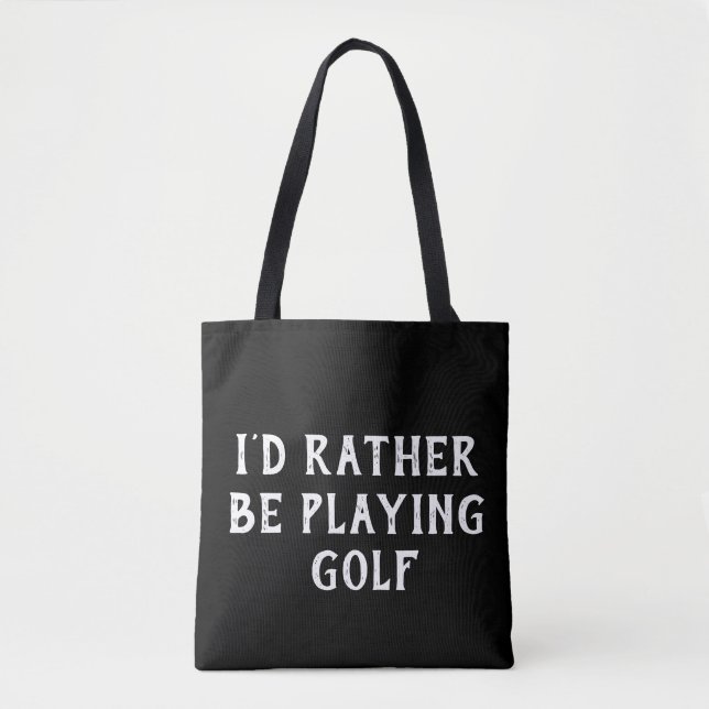 golf Tote bag template with changeable text (Front)