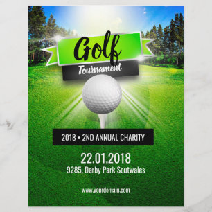 Golf Tournament Charity Flyer Poster