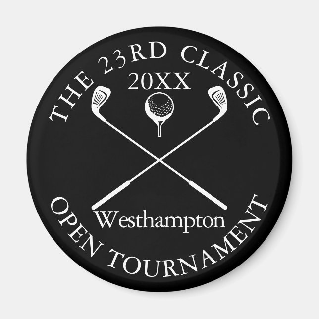 Golf Tournament Classic Elegant Magnet (Front)