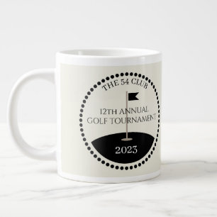 Golf Tournament Club Name Large Coffee Mug