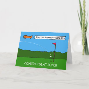Golf Tournament Congratulations Card