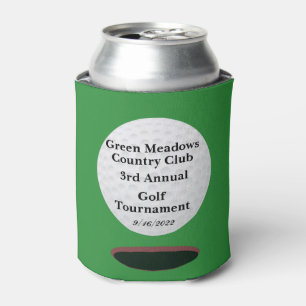 Golf Tournament Country Club Charity Can Cooler