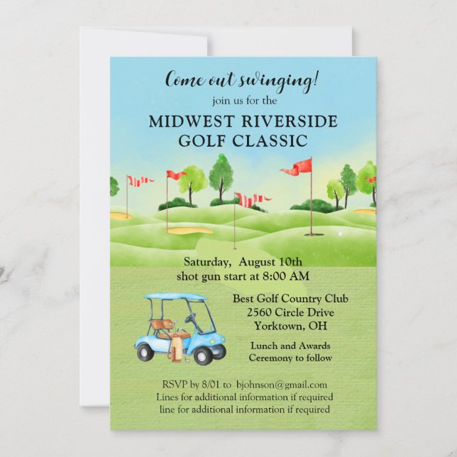 Golf Tournament Invitation (Front)