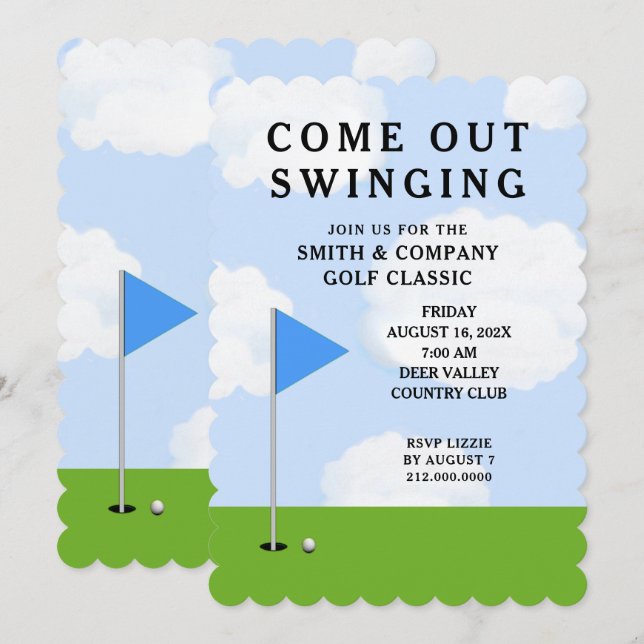 Golf Tournament Invitation (Front/Back)
