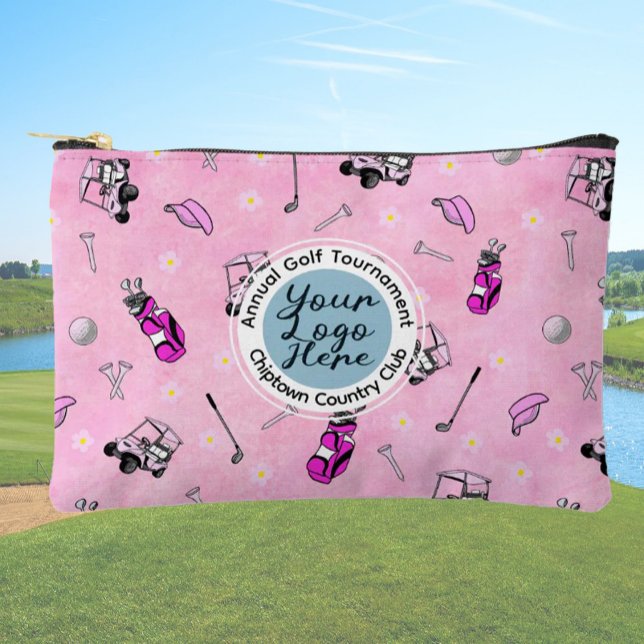 Golf tournament or event custom logo personalised  accessory pouch (Creator Uploaded)