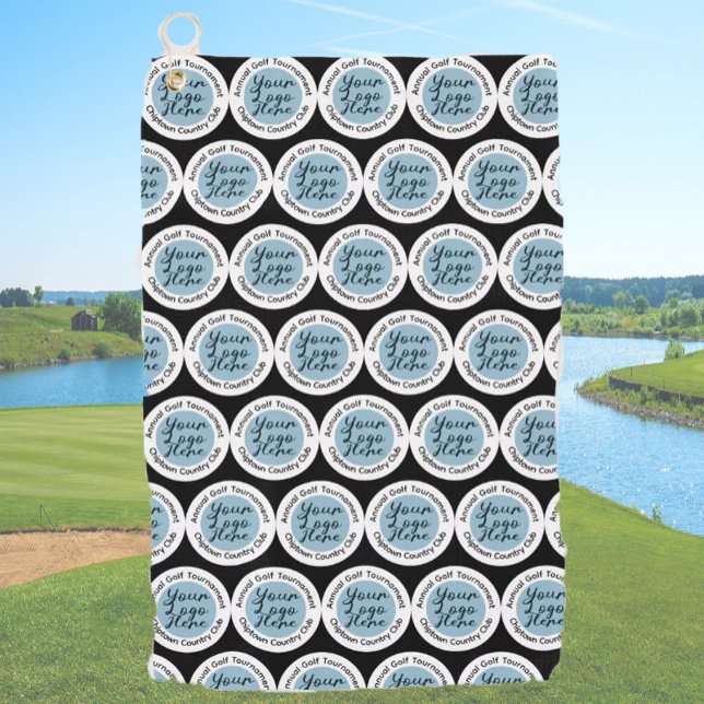Golf tournament or event custom logo personalised  golf towel (Creator Uploaded)
