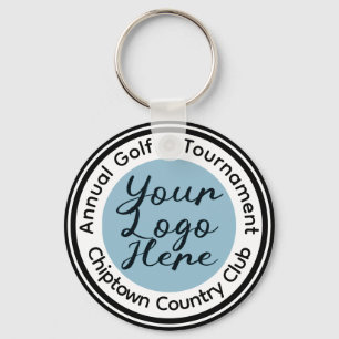 Golf tournament or event custom logo personalised key ring