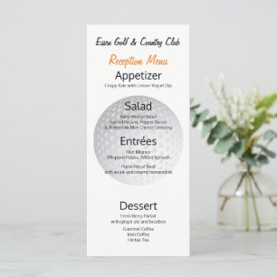 Golf Tournament Reception ⛳ Dinner Menu