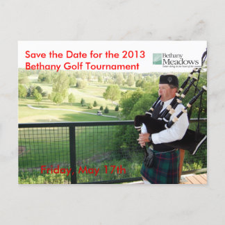 Golf Tournament Save the Date Postcard