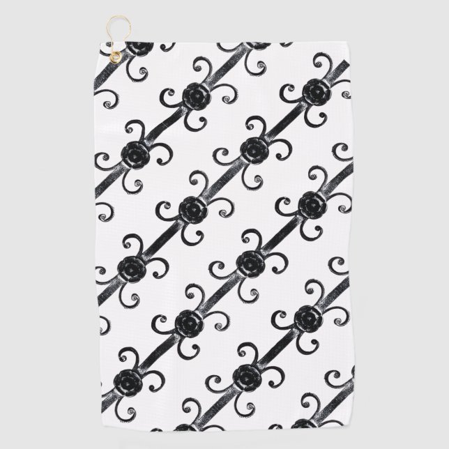 Golf Towel - Basilica Roses (Front)