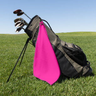 Golf Towel, Bright Pink Towel