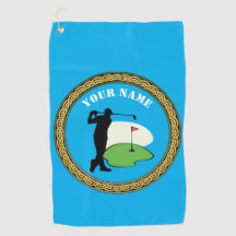 Golf Towel Custom Golf - Add Name