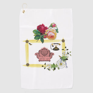 Golf Towel Floral