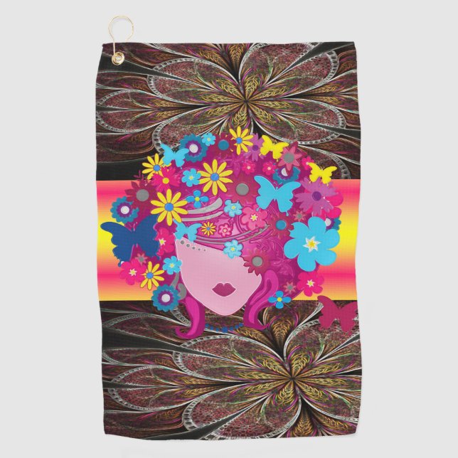 Golf Towel Floral (Front)