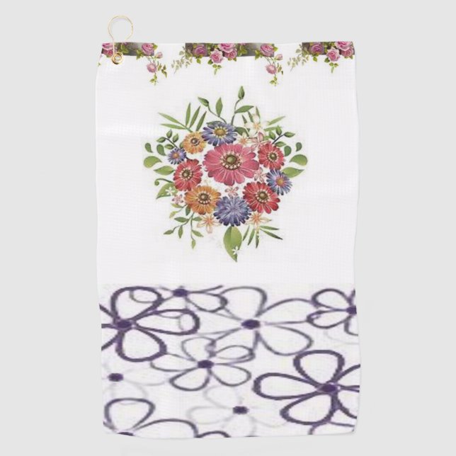 Golf Towel Floral (Front)
