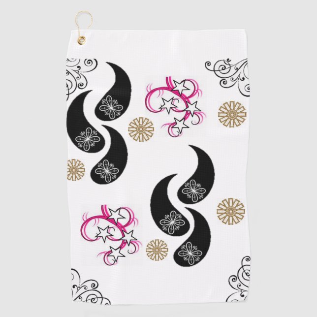 Golf Towel Floral (Front)