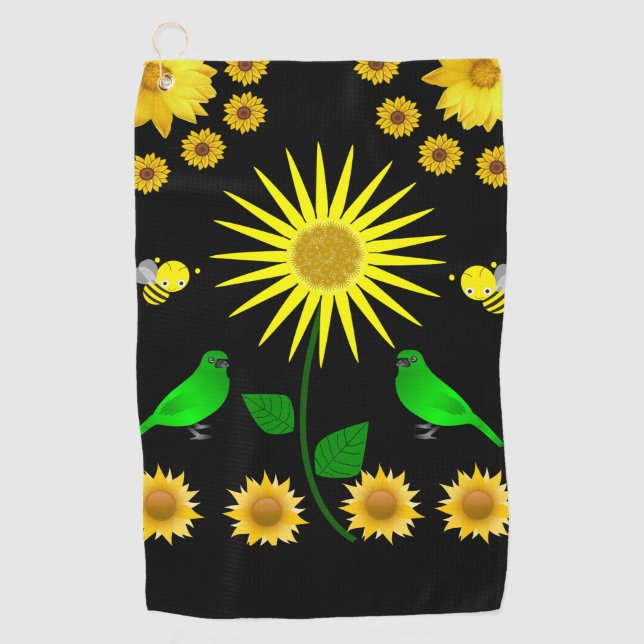 Golf Towel Floral (Front)