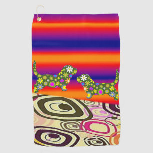 Golf Towel Floral