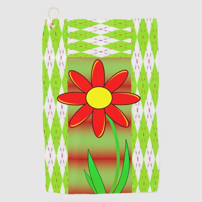 Golf Towel Floral (Front)