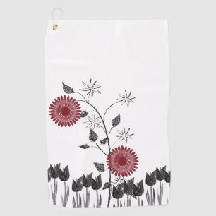 Golf Towel Floral