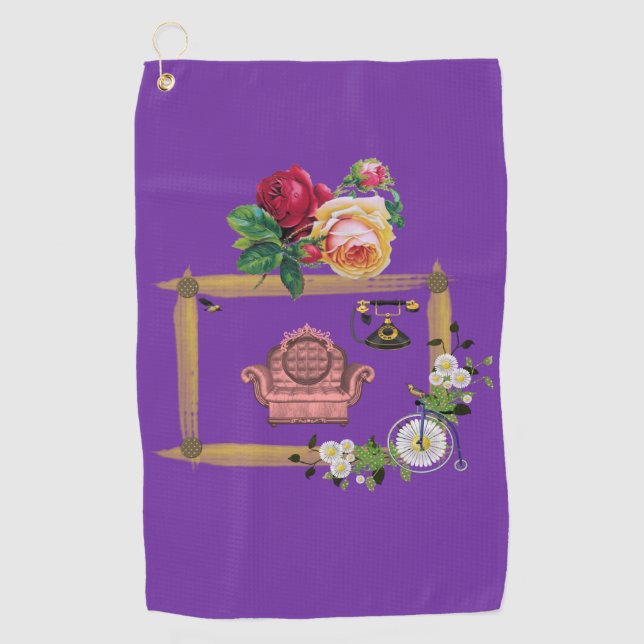 Golf Towel Floral (Front)