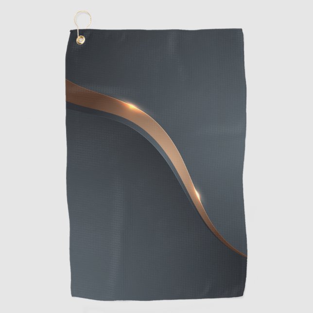 Golf towel - Golden line (Front)