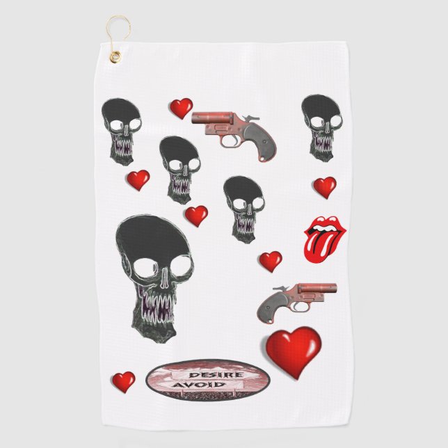 Golf Towel Skull (Front)