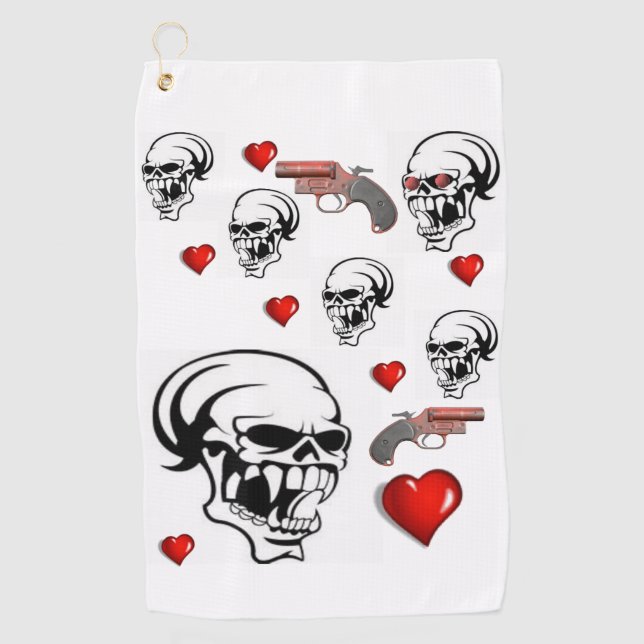 Golf Towel Skull (Front)