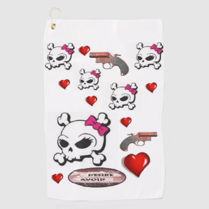 Golf Towel Skull