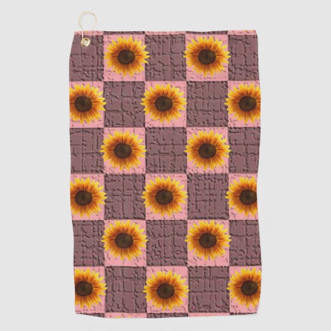Golf Towel Sunflower (Front)