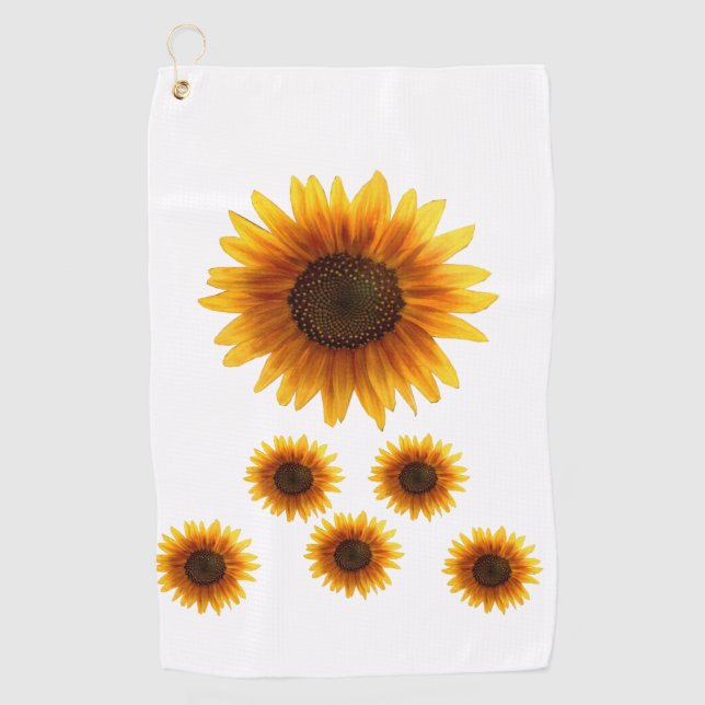 Golf Towel Sunflower (Front)