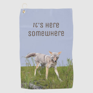 Golf Towel w/ coyote