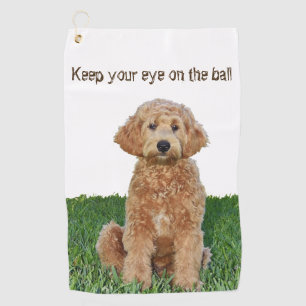 Golf Towel w/ golden doodle