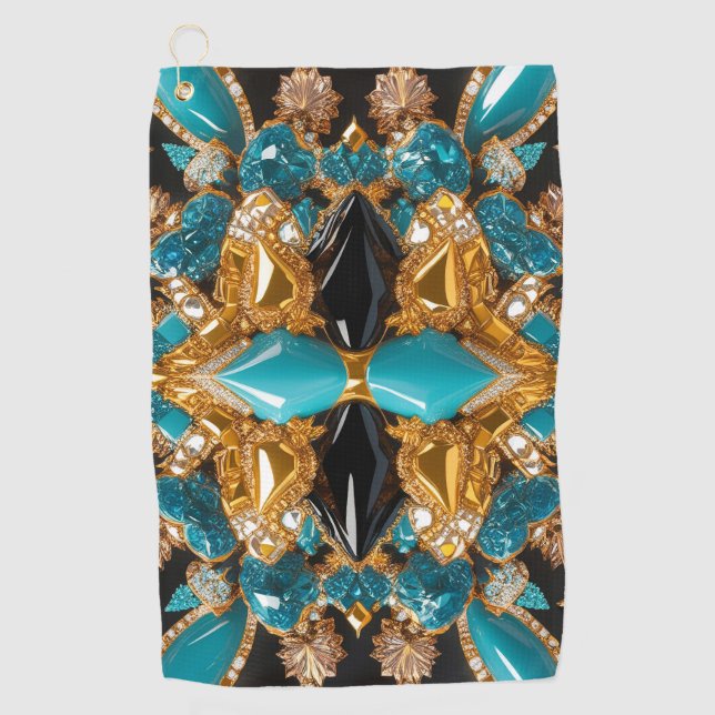 Golf Towel with Bahamas Colours (Front)