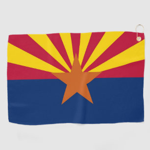 Golf Towel with flag of Arizona, USA