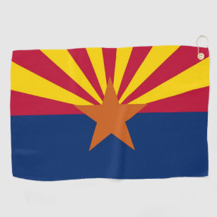 Golf Towel with flag of Arizona, USA