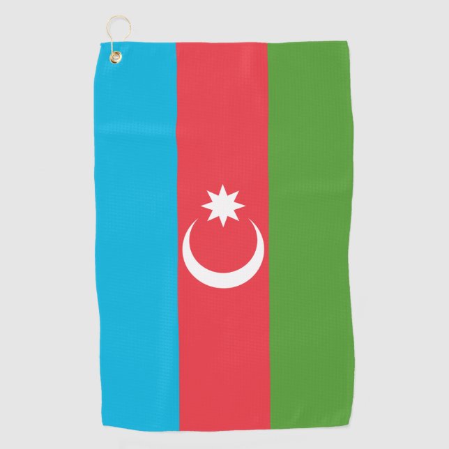 Golf Towel with flag of Azerbaijan (Front)
