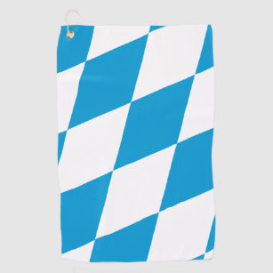 Golf Towel with flag of Bavaria, Germany
