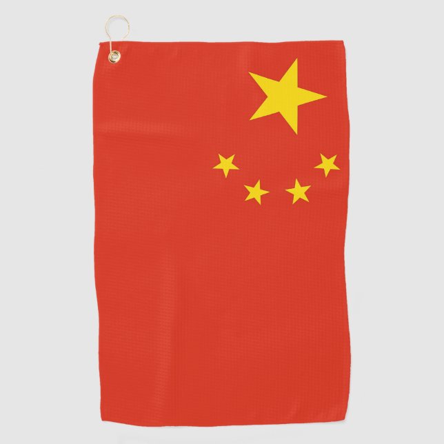 Golf Towel with flag of China (Front)