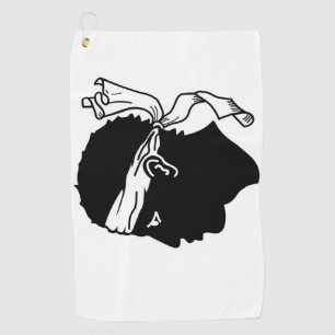 Golf Towel with flag of Corsica