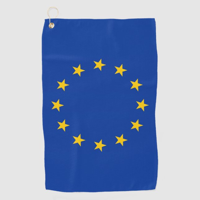 Golf Towel with flag of European Union (Front)