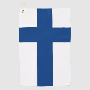 Golf Towel with flag of Finland