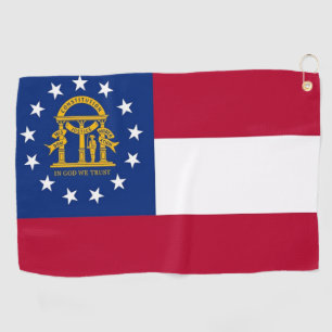 Golf Towel with flag of Georgia, USA