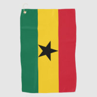Golf Towel with flag of Ghana