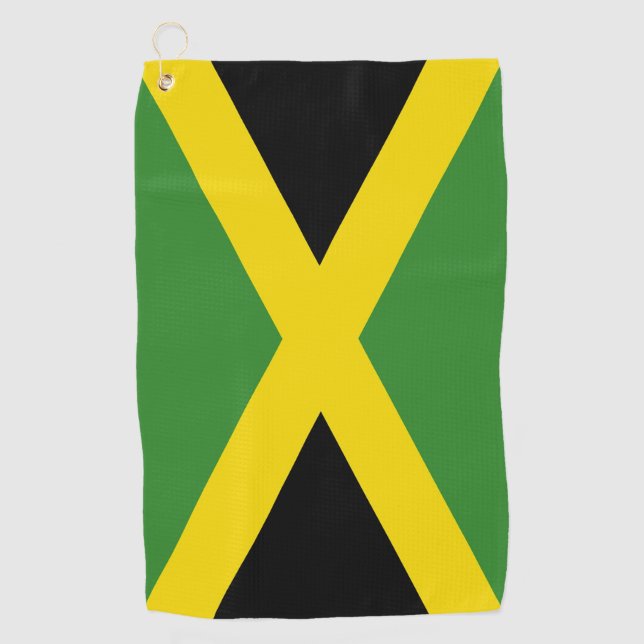 Golf Towel with flag of Jamaica (Front)