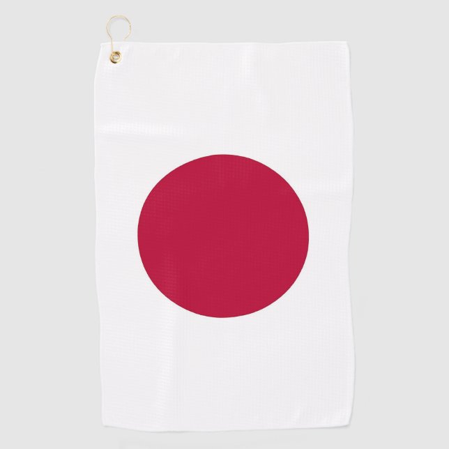 Golf Towel with flag of Japan (Front)