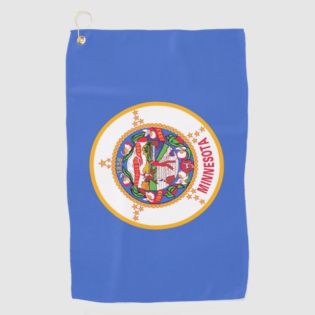 Golf Towel with flag of Minnesota (Front)