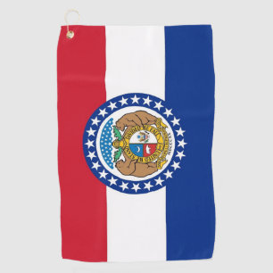 Golf Towel with flag of Missouri