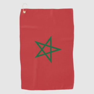 Golf Towel with flag of Morocco